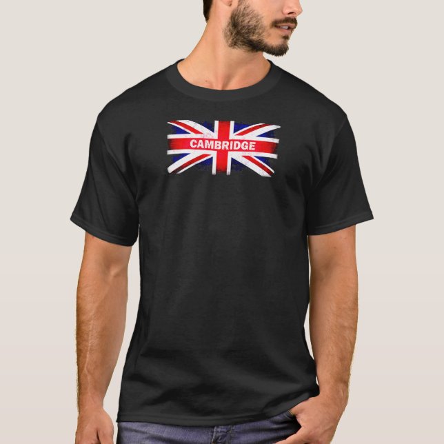 Camiseta Cambridge County England Bandera británica Uk Ragl (Anverso)