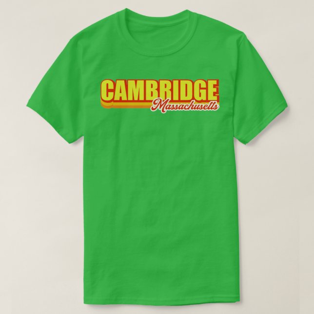 Camiseta Cambridge Massachusetts (Diseño del anverso)