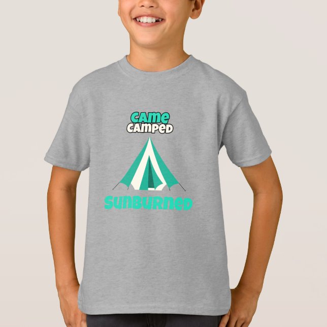 Camiseta Came Camped Sunburned Desert Camping (Anverso)