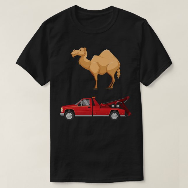 Camiseta Camel and Tow Truck Funny Adult Humor Gag Joke  (Diseño del anverso)