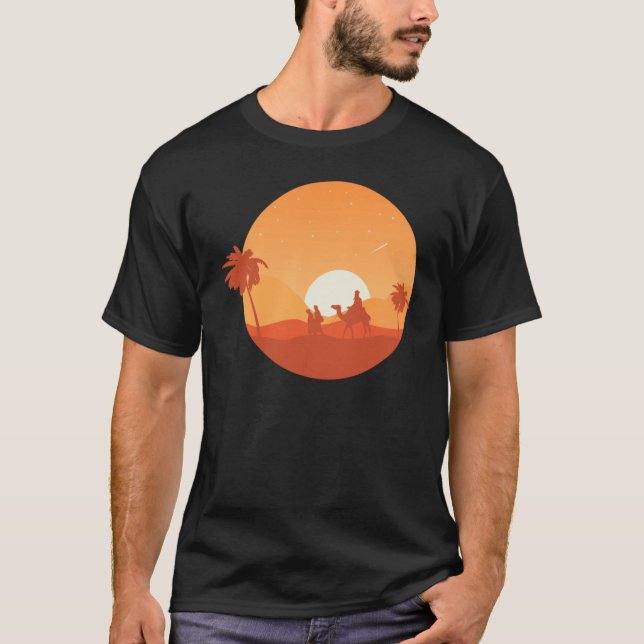 Camiseta Camel Desert Sunset  Oasis Morocco (Anverso)