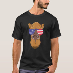 Camiseta Camel Guay con bandera de los Estados Unidos gafas