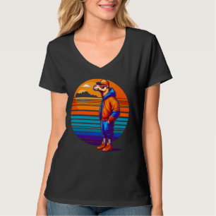Camiseta Camel Guay Estilo urbano moderno Sunset Retro Art