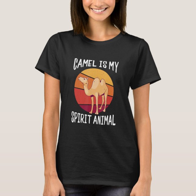 Camiseta Camel is My Spirit Animal Retro Funny Camel Lover (Anverso)