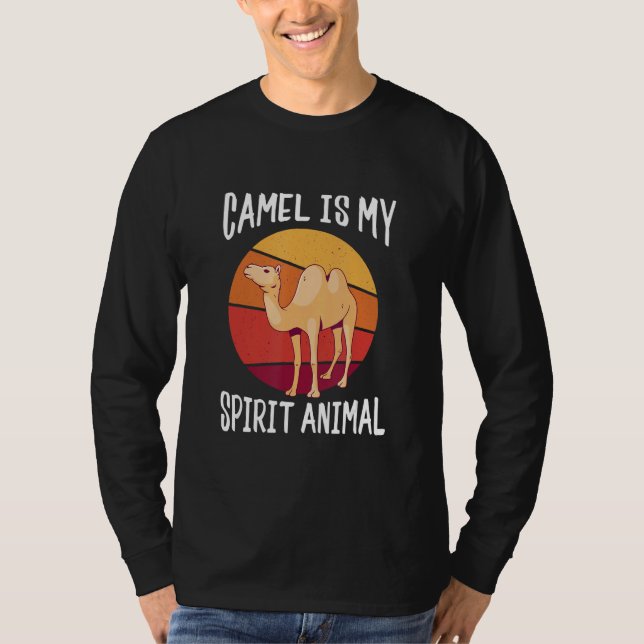Camiseta Camel is My Spirit Animal Retro Funny Camel Lover (Anverso)