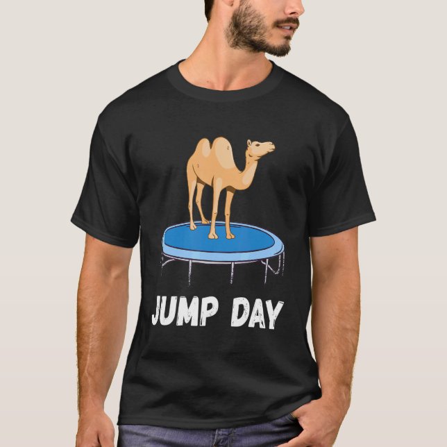 Camiseta Camel Jump Day Jumping Camel Jugando Camello Árabe (Anverso)