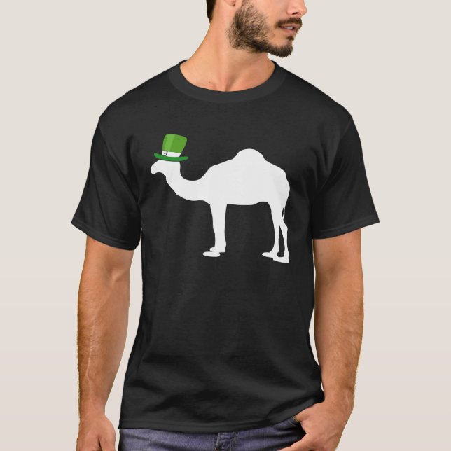Camiseta Camel Leprechaun Irish St Patrick Day (Anverso)