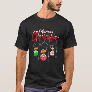 Camiseta Camel Lover Xmas Ornament Santa Camel Navidades