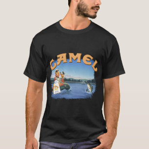 Camiseta Camel Smoking Joe pesca con mosca