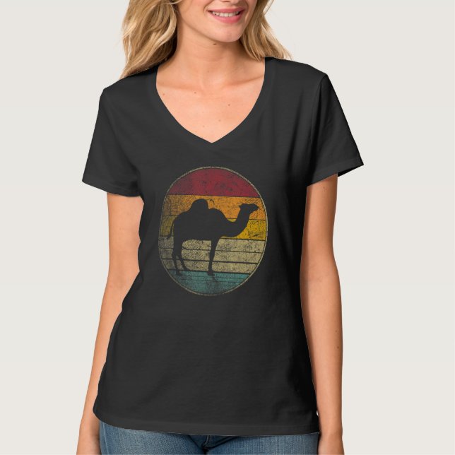 Camiseta Camel   Sun Retro Asia Africa Travel Safari Desert (Anverso)