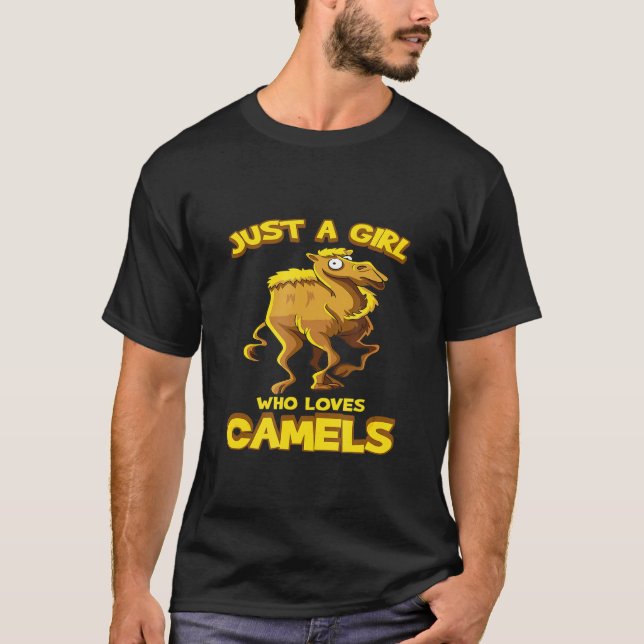 Camiseta Camel Un Chica que ama los camellos (Anverso)