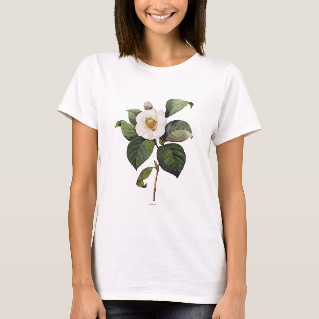 Camiseta Camelia blanca (Anverso)