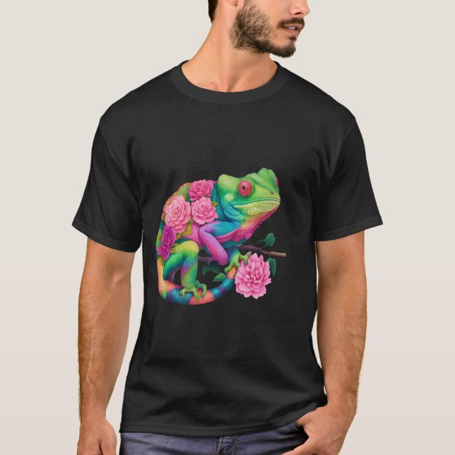 Camiseta Camellia Chameleon (Anverso)