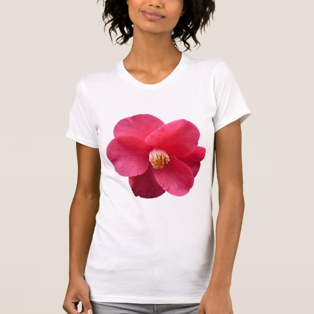 Camiseta Camellia rosa (Anverso)