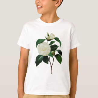 Camiseta Camellias blancas por Pierre-Joseph Redoute
