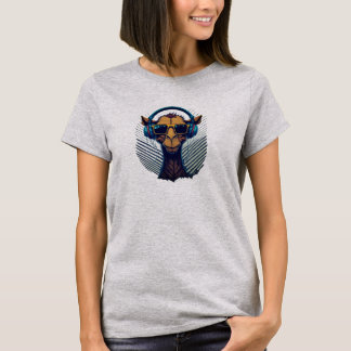 Camiseta Camello con auriculares