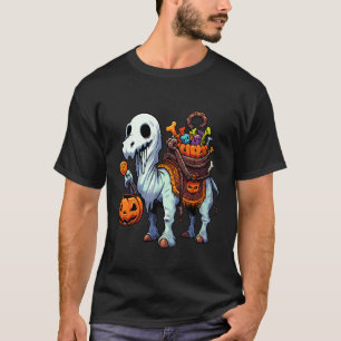 Camiseta Camello de Halloween Espantoso Fantasma Bolsa de C