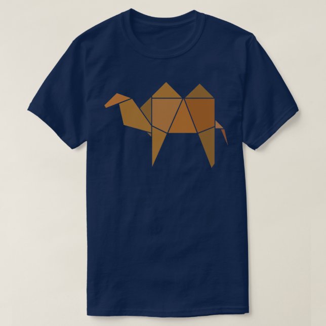 Camiseta Camello de Origami (Diseño del anverso)