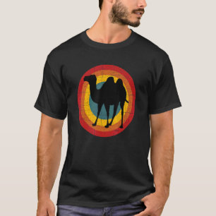 Camiseta Camello del desierto retro colorido