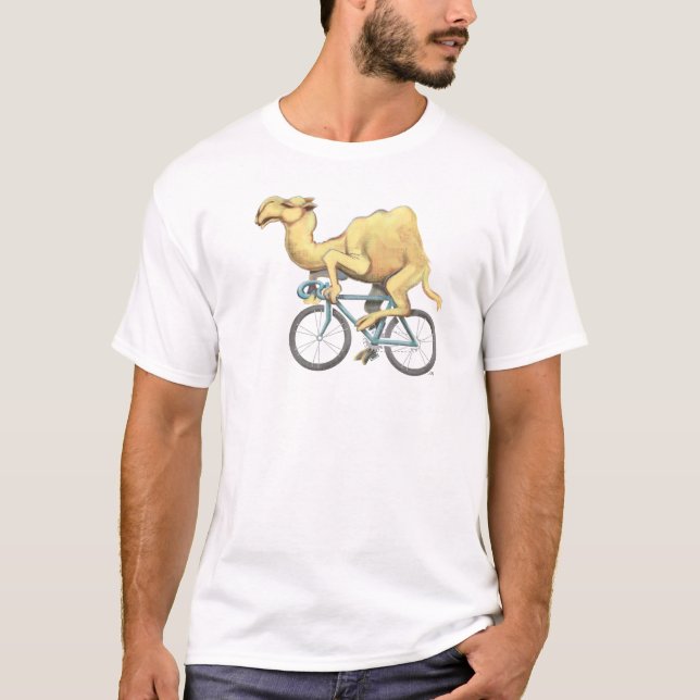 Camiseta Camello en bicicleta (Anverso)