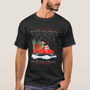 Camiseta Camello en Camión Rojo Navidad Feliz Navidad