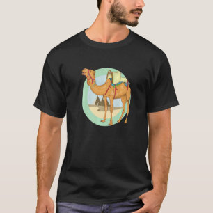 Camiseta Camello En El Desierto Pirámides De Egipto