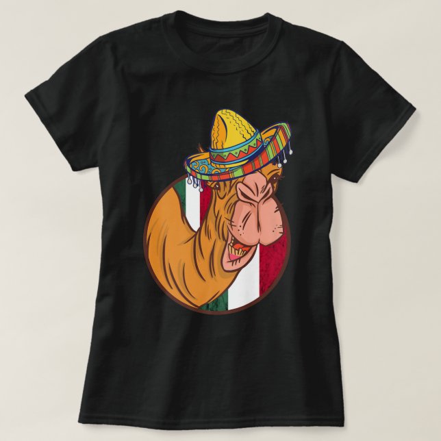 Camiseta Camello Gorra Sombrero Famoso Camel Life México (Diseño del anverso)