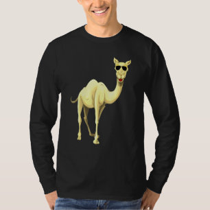 Camiseta Camello Guay Con Gafas De Sol Sombras Glass Sun Su