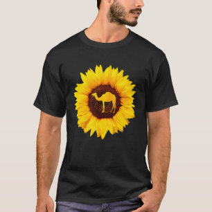 Camiseta Camello Para Hombres Calf Girasol Animal