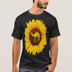 Camiseta Camello Para Hombres Calf Girasol Animal