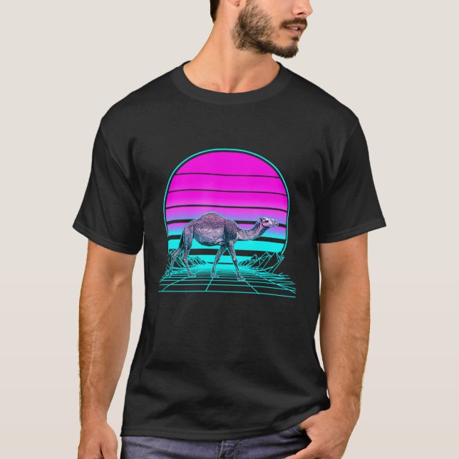 Camiseta Camello Retro Sunset (Anverso)