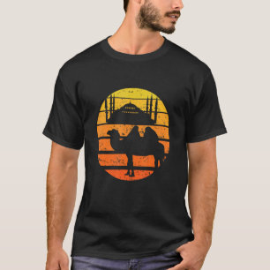 Camiseta Camello Vintage Retro Sunset Mosquita Camel Arabia