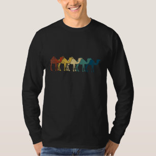Camiseta Camellos Animales Vintage Retro Hombres Mujeres