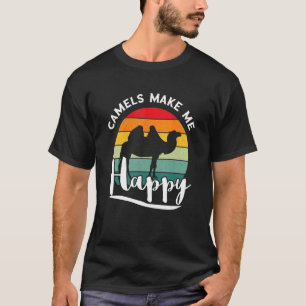 Camiseta Camellos Cameleros Retro Vintage me hacen feliz ca