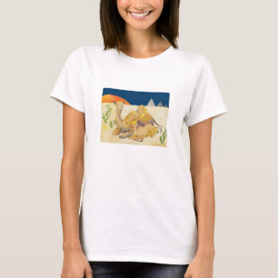 Camiseta Camellos de la madre y del bebé en Egipto