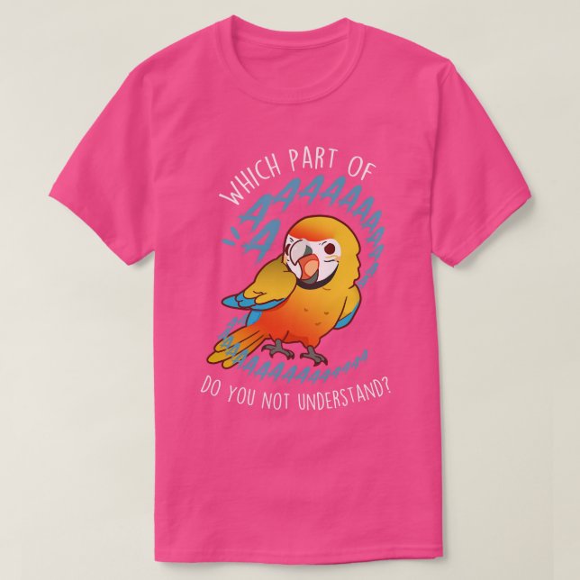 Camiseta Camelot Macaw Parrot Aaaa (Diseño del anverso)