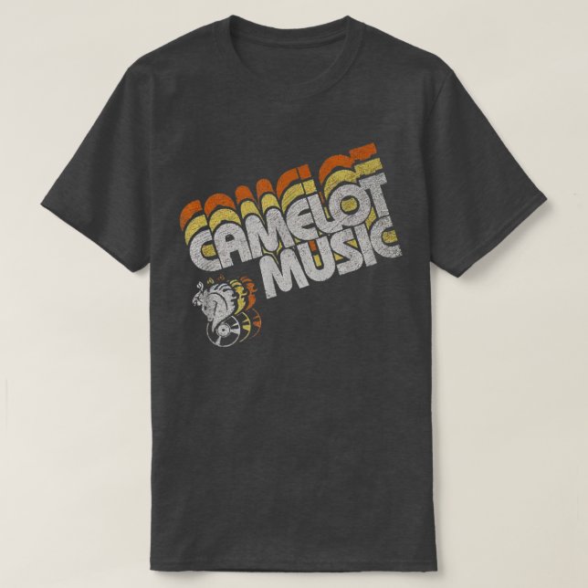 Camiseta Camelot Music Retro Vintage  (Diseño del anverso)