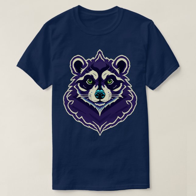Camiseta Cameo De Cameo Adorable Raccoon 4 (Diseño del anverso)