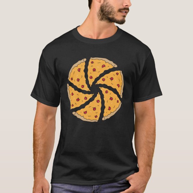 Camiseta Camera Aperture Pizza Slices Photography (Anverso)