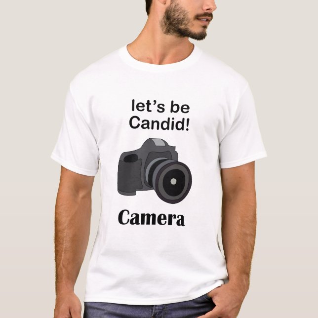 Camiseta Camera Lover Candid Photographer (Anverso)