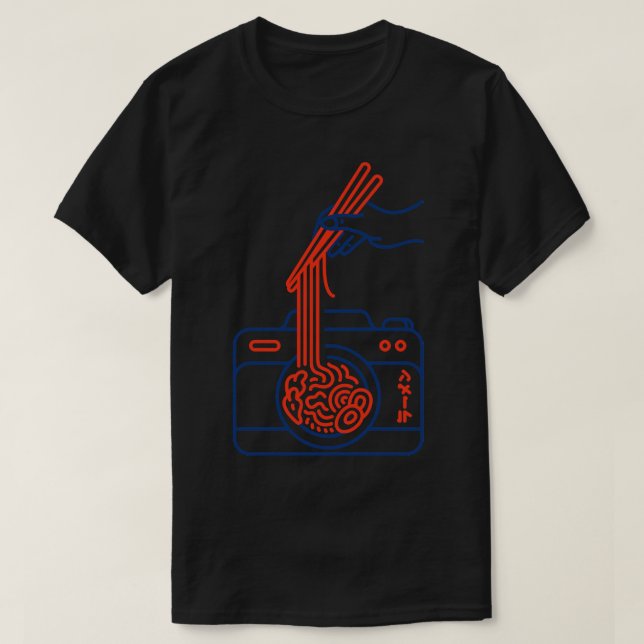 Camiseta Camera Ramen (Diseño del anverso)