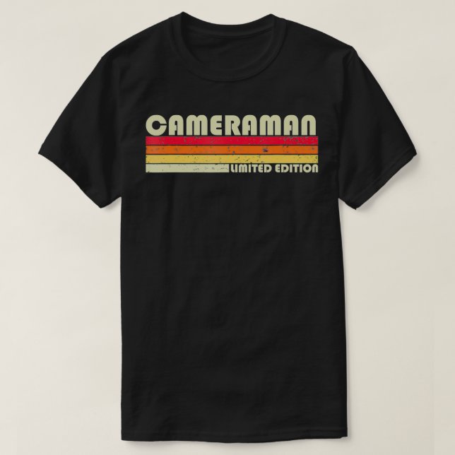 Camiseta CAMERAMAN Funny Job Title Profession Birthday Work (Diseño del anverso)