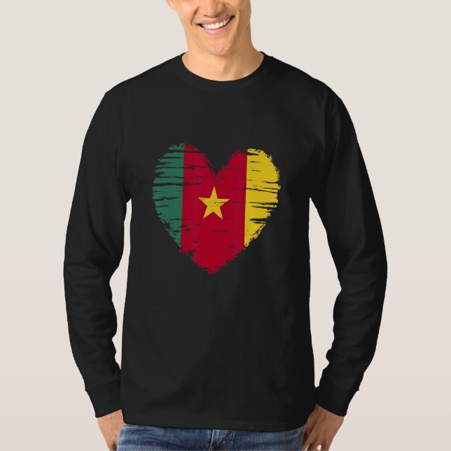 Camiseta Cameron Heart Cameron Flag Cameron Pride (Anverso)