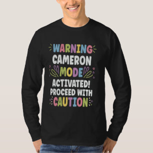 Camiseta CAMERON Nombre Personalizado Funny Cute Personaliz