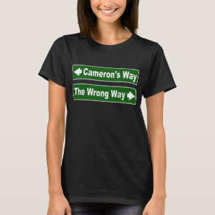 Camiseta Cameron y su campaña de clan de Rótulo callejero