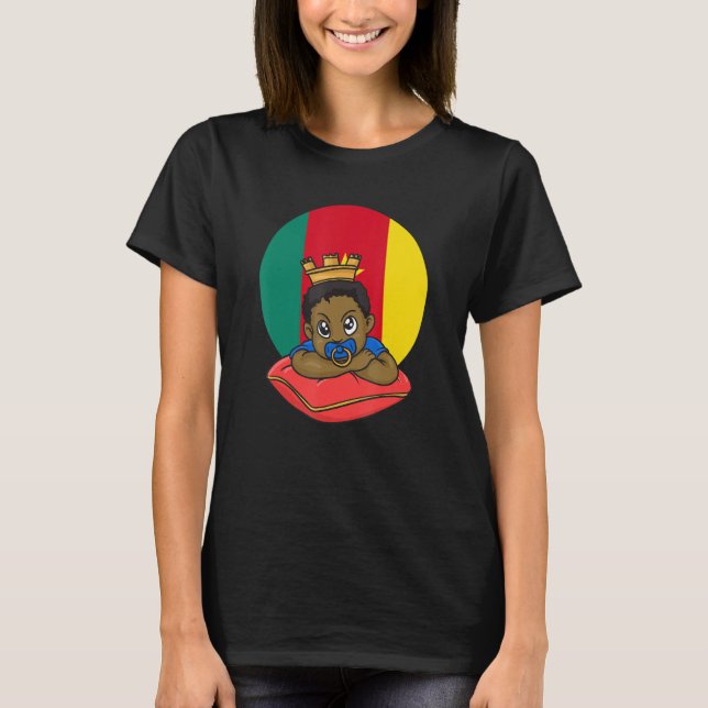 Camiseta Cameroon Cameroonian Africa Proud Prince Boy Son M (Anverso)