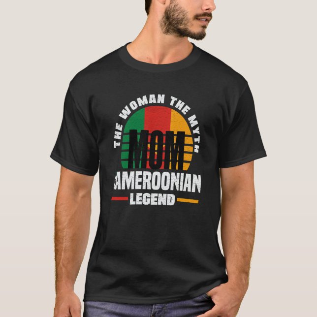 Camiseta Cameroon Cameroonian Cameroon Flag Mothers Day  1 (Anverso)
