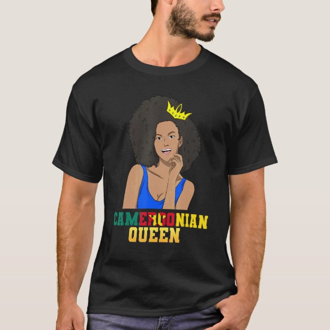 Camiseta Cameroon Cameroonian Flag Proud Princess Queen Mel (Anverso)