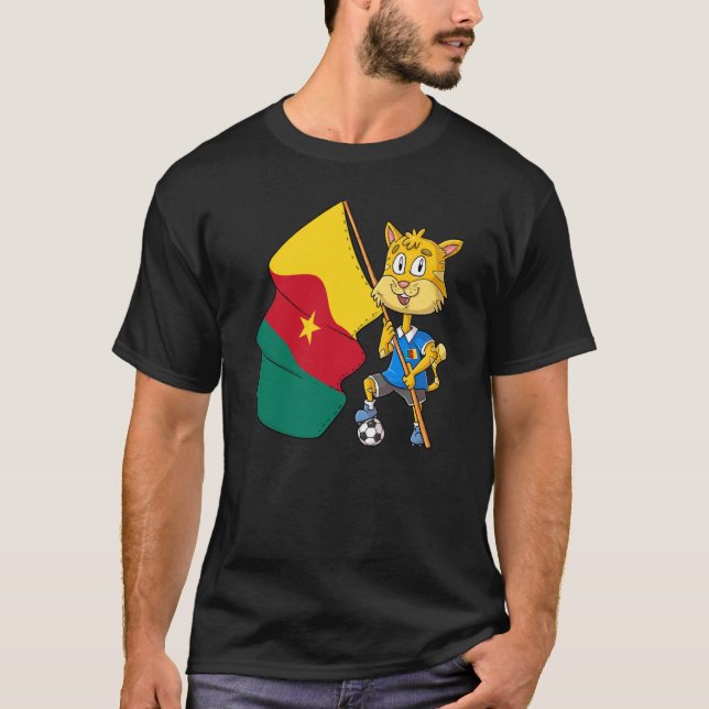 Camiseta Cameroon fan cat  1 (Anverso)