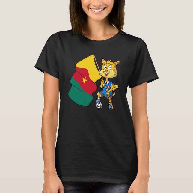 Camiseta Cameroon fan cat  1 (Anverso)